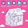House coloring "Sweetheart Princess" 3 in 1
