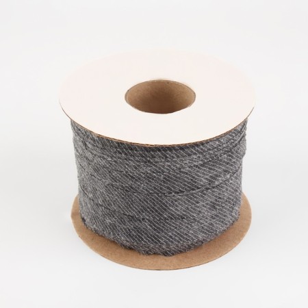 Non -woven ribbon, threaded, reinforced, 15 mm, 100 m, color gray color-2