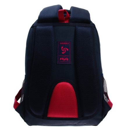 School backpack, 40 x 27 x 20 cm, Grizzly 361, ergonomic back, laptop department, blue RG-361-2_3-5