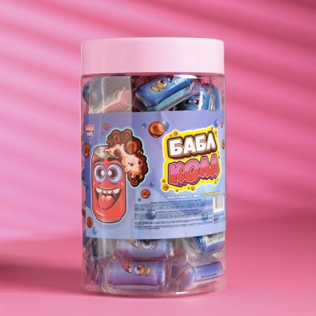 Chewing gum "Babble Cola" with sour filling, 12 g