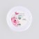 Satin tape with embossing "Handmade", white, 2 cm x 22.5 m