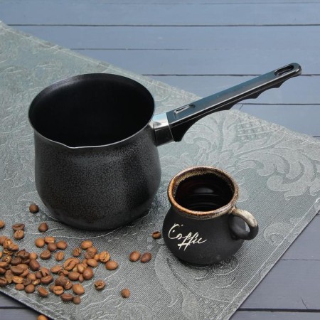 Turn Turn Turk, 750 ml, 22.5 × 10 × 9.5 cm, plastic handle, anti -stick coating, black color black-3