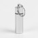 Waterproof keychain-container for trifles, silver, 6 cm