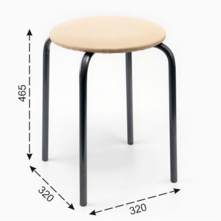 Stool collapsible TE2 r ivory-4