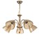 Suspended lamp 5x40W E27, size 56x56x56 cm