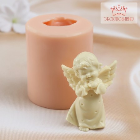 Mold Silicone "Angel smiles" 6.2x5.5x7 cm (praise 6.8x4.7x2.8 cm)