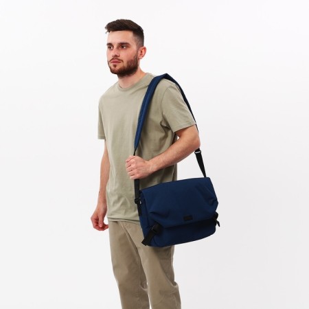 Male bag, "Medvedkovo", blue color-7