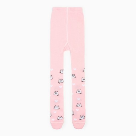 Pantyhose children's kaftan "cats", 116-122 cm, pink-1