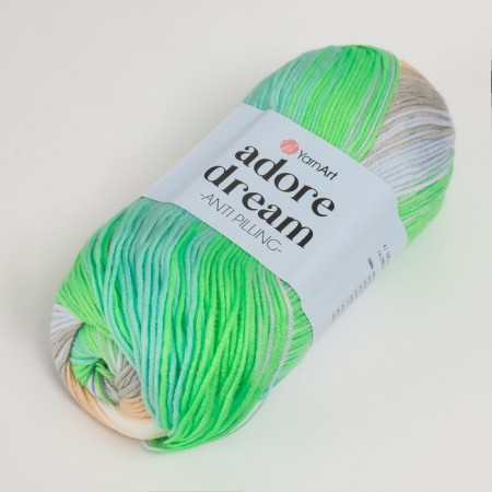 Yarn "Adore Dream" 100% acrylic anti-pilling 280m/100g (1052 lettuce)-1