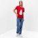 Women's T -shirt "Cat", red color, size 54