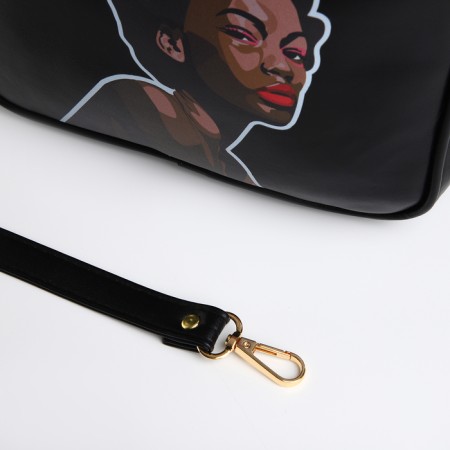 Women's bag over the shoulder Textura, small, black color-7