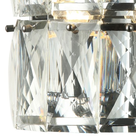 Lamp wall crystal avenue 2xe14 40w, size 25x13.5x24 cm, chromium color-2