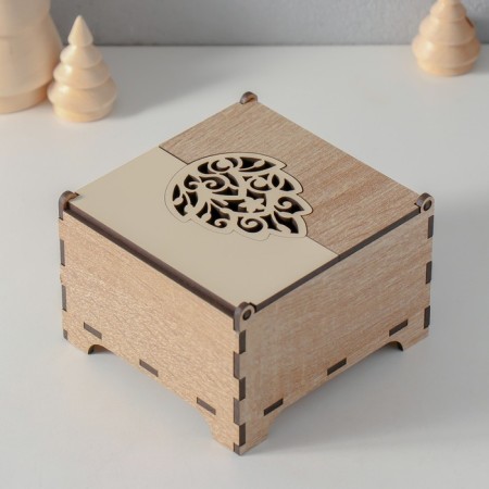 New Year's box combined "leaf" 10.5x10x7 cm-4