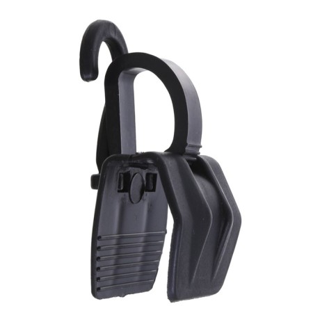 A hook with a clothespin 3x5.5 cm, (packing 50 pcs.), Black color-3