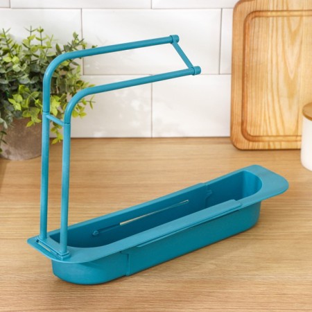 Holder on a sink for kitchen trifles of the share, 36 (49.5) × 9 × 26 cm, color mix-6