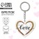 Acrylic key a keychain "Love", 5.2 x 6 cm