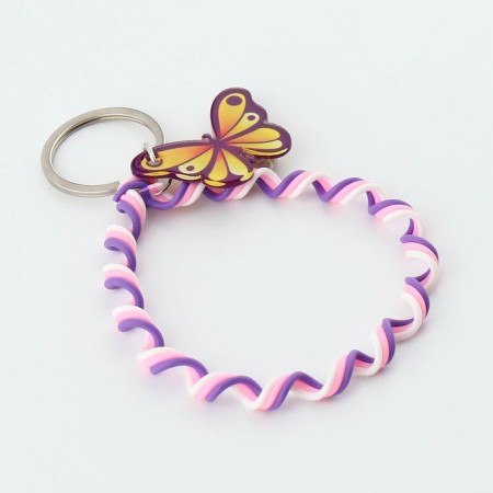Key keychain children's cord "The brightest" 15 x 6 cm-5
