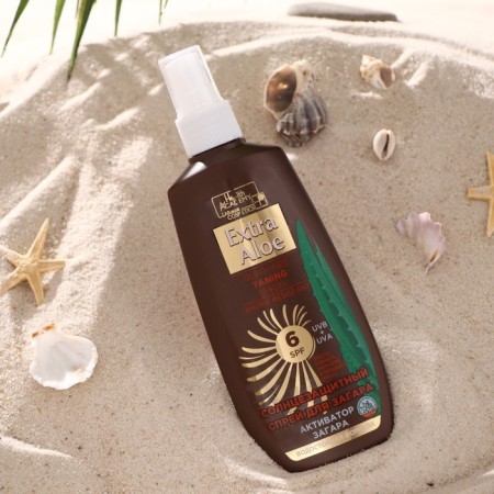 Sunscreen spray for a light tan SPF 6 EXTRA ALOE series, 150 ml