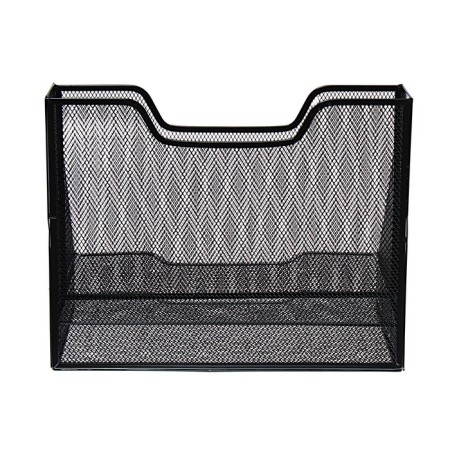 Calligrata, table, 3 compartments, mesh, metal, black-2