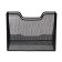 Calligrata, table, 3 compartments, mesh, metal, black