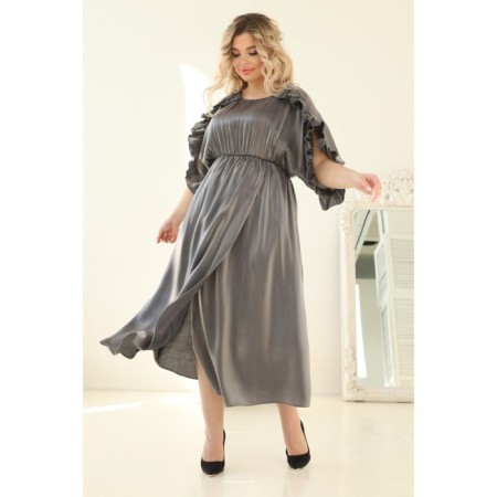 Women's dress, size 50, gray color-15