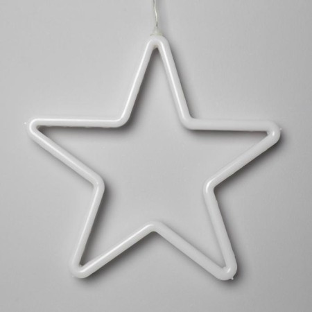 LED figure "Star" 28 cm, plastic, 220 V, glow of white-1
