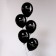 Latex ball 12 "HBD, pastel, set 25 pcs., Black color