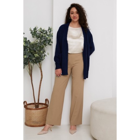Female trousers, size 54, beige color 60632-4