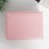 Casket to the leatherette for jewelry "Pink matte" 9x23x17 cm