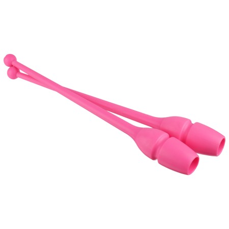 Bulas for rhythmic gymnastics inserted Pastorelli Masha Fig, 40.5 cm, color pink fluorescent