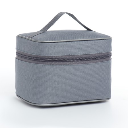 Cosmetic bag with lightning, black color