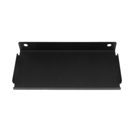 Metal shelf 150x70 mm for storage on a perforated panel, black-4