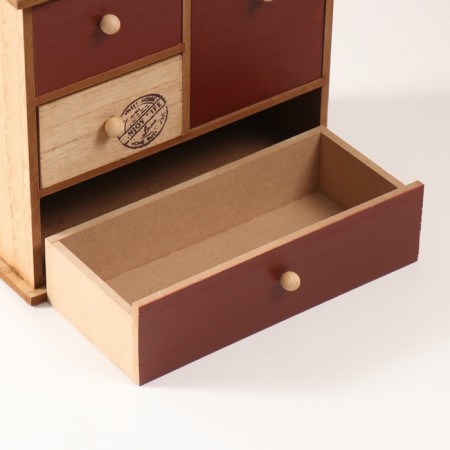 Casket wood 4 boxes 23.4x10x21 cm-3
