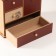 Casket wood 4 boxes 23.4x10x21 cm