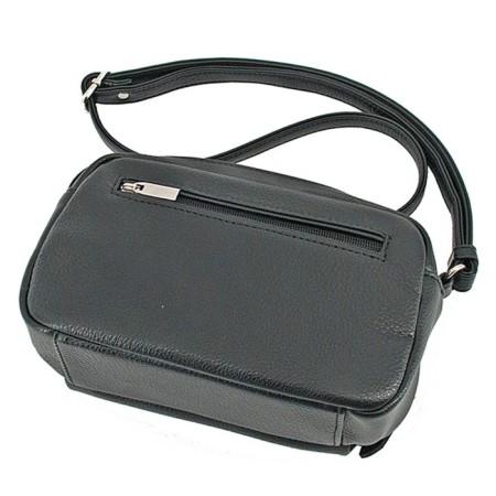 Women's bag B2773-00110, Black color, artificial leather, 20x7x14 cm-1