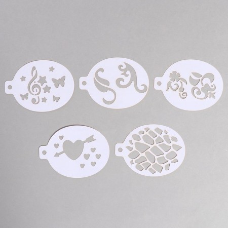 Stencils for makeup "Girls" 15 sheets, reusable-8