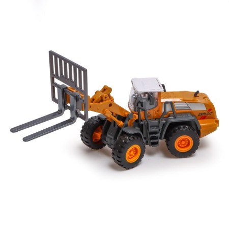 Metal loader "StroyTechnics", movable parts, with plastic elements-3
