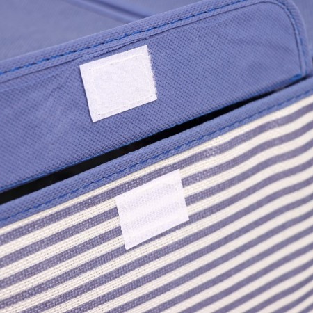 Stelly box for storage "stripes", 44.5 × 30 × 24.5 cm, blue color-6
