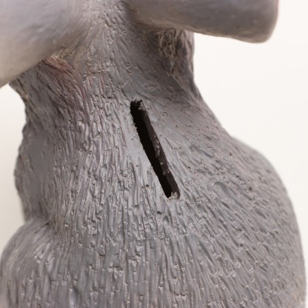 Piggy bank "Rabbit Gray" 10x8x12cm-4