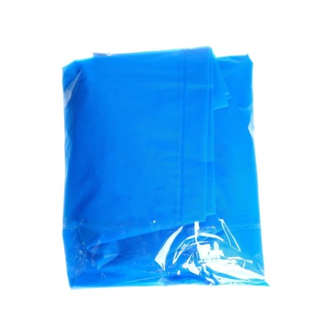 Plain-blue-blue raincoat, height 120-160 cm-5