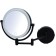 Mirror Cosmetic Suspended Shuri Ridder, LED, sensor, USB, black color, 1x/5x-lucid