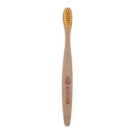Biocase bamboo toothbrush, mini, yellow-7
