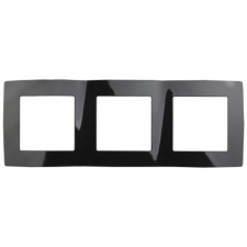 The frame for the switch for 3 posts, era12, black