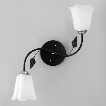 Lily chandelier (flower) 2x15W E27 Model: BR 00253 Black/Transparent-3