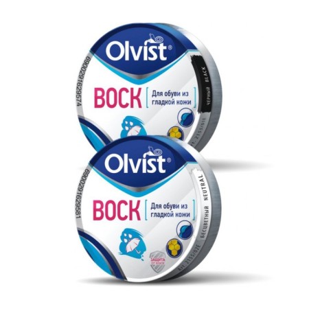Olvist wax for shoes black, 100ml