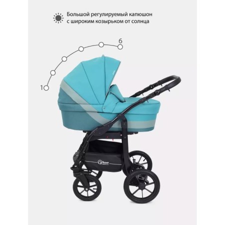 Stroller 3 in 1 Rant Patio, Aquamarine Color-2