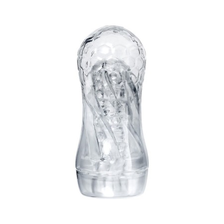 Masturbator A-TOYS JELF, ABS plastic, transparent, 18.5 cm-1