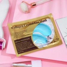 Hydrogel patches for the eyes of Collagen Crystal, blue