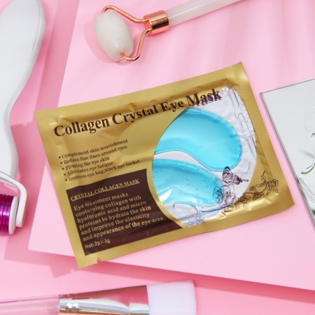 Hydrogel patches for the eyes of Collagen Crystal, blue
