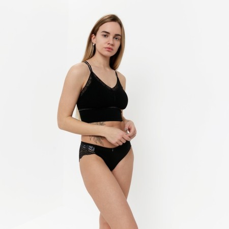 Top female, black color, size One size (42-48)